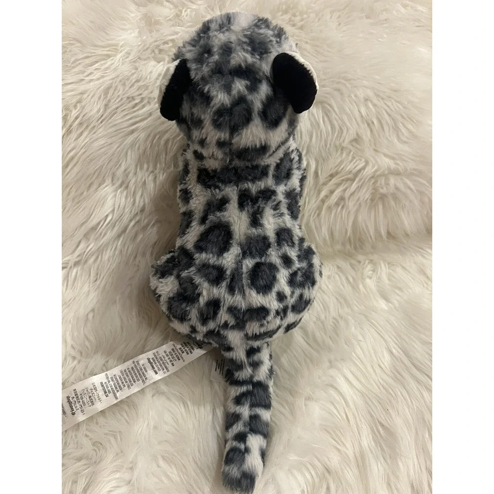 Disney Snow Leopard Plush Stuffed Animal Black‎ Gray White Sitting 14
